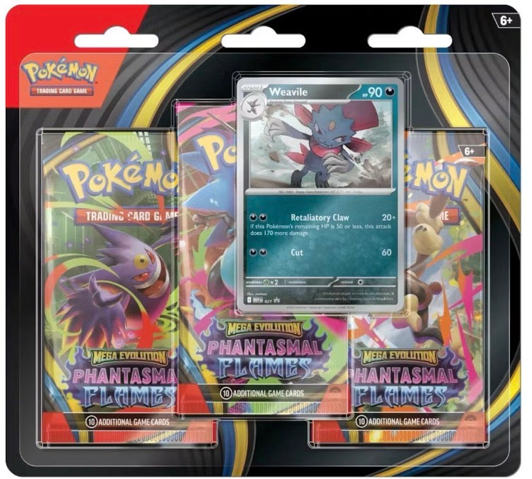 Pokemon Phantasmal Flames 3 Pack Blister