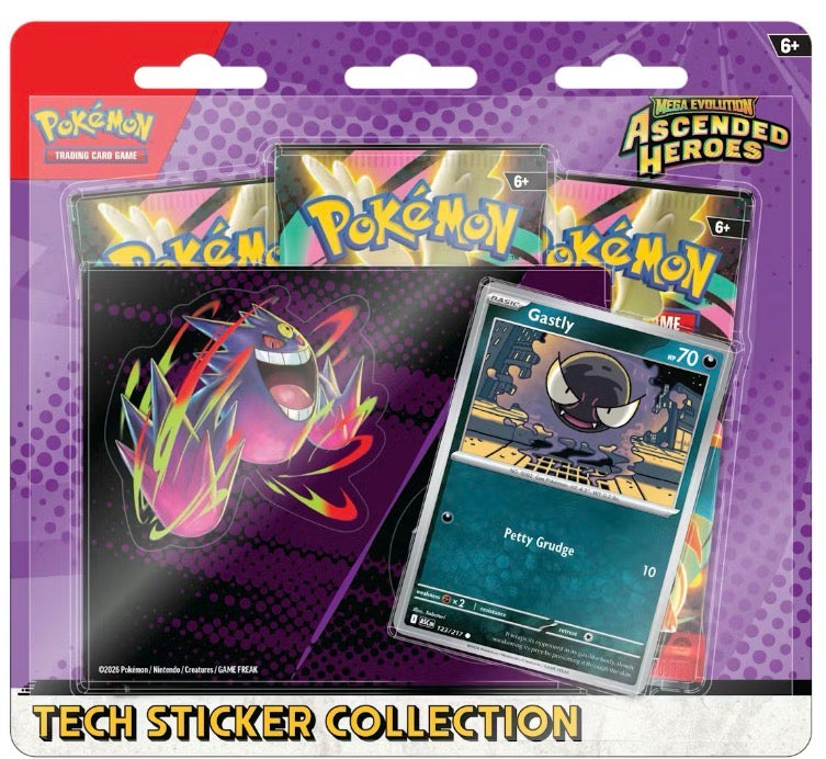 Pokemon Ascended Heroes Tech Sticker Collection