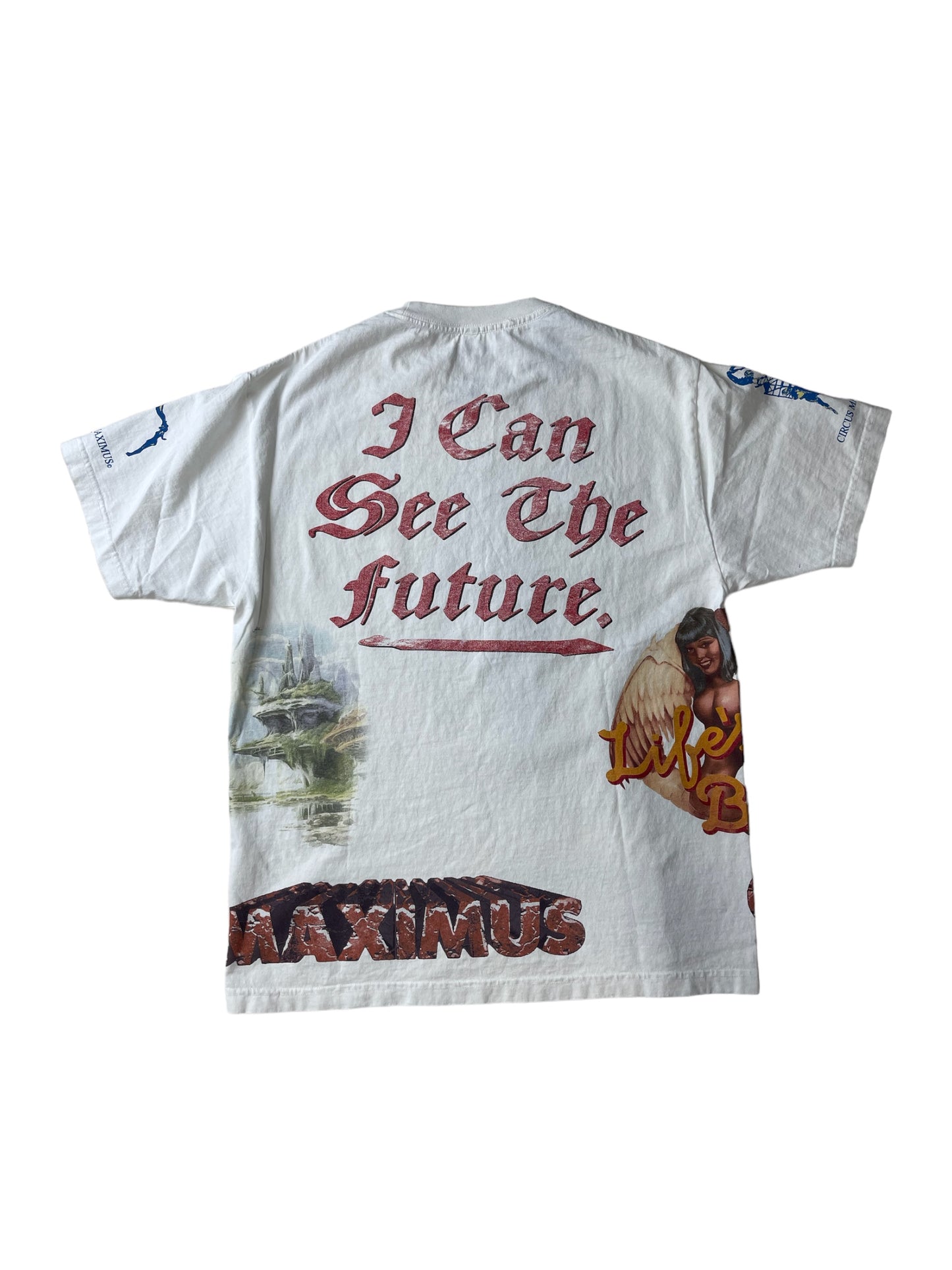 Travis Scott Circus Maximus 2023 Lifes a B*tch Tee "White"