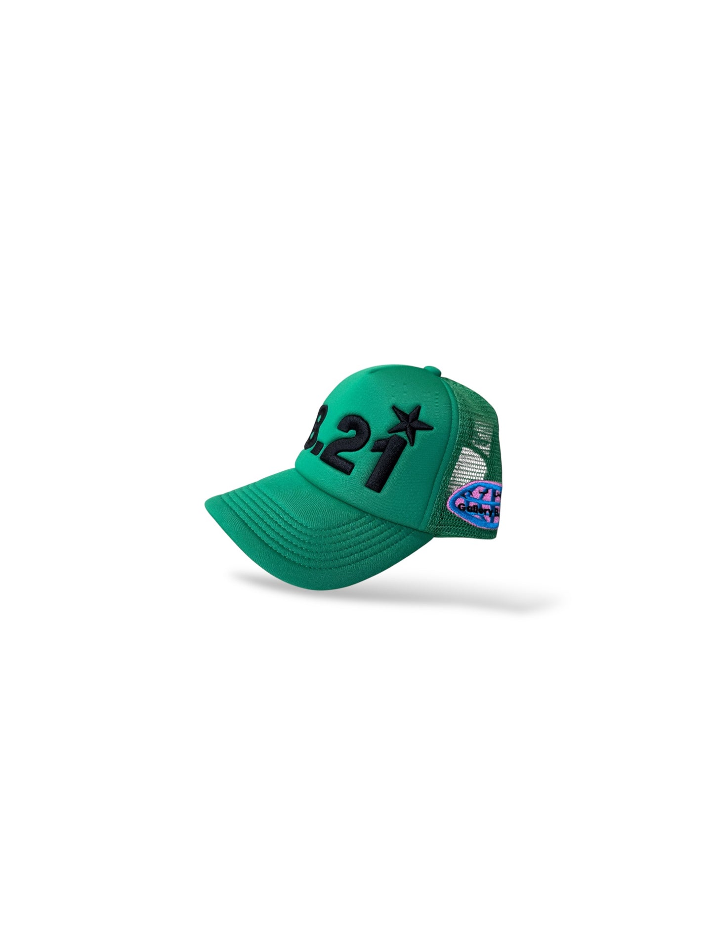 Gallery B.21 SS25 Stitched Trucker Hat "Green"