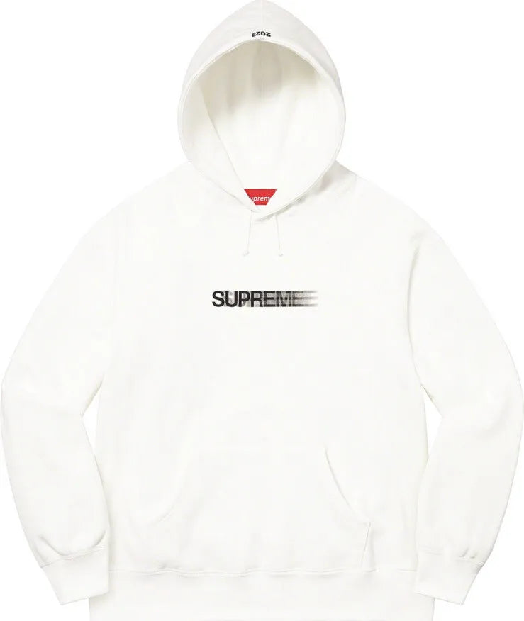 Supreme Motion Logo Hoodie "White"
