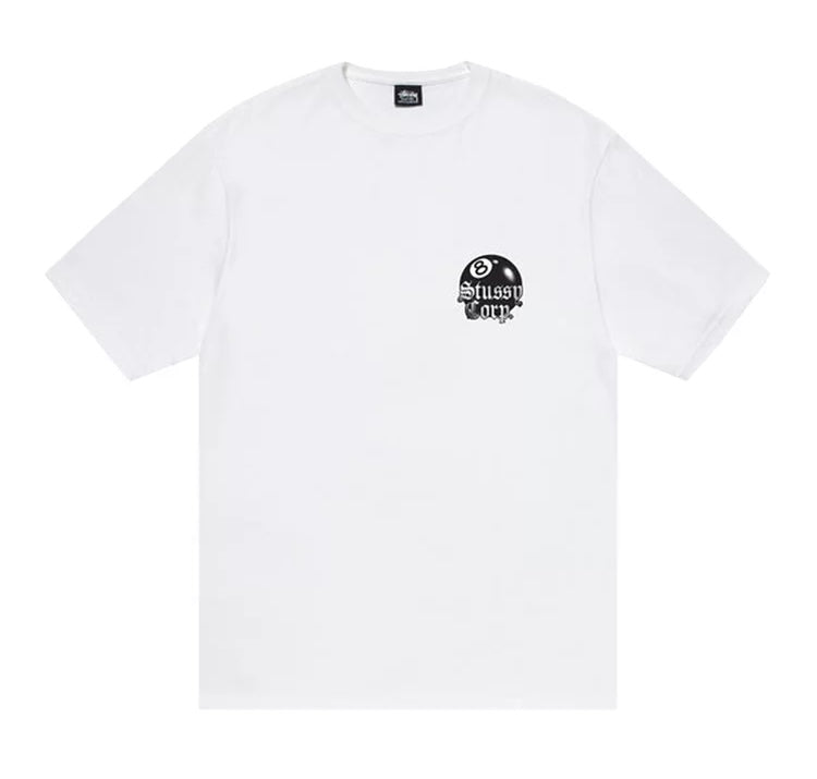 Stussy 8 Ball Corp. Tee “White”