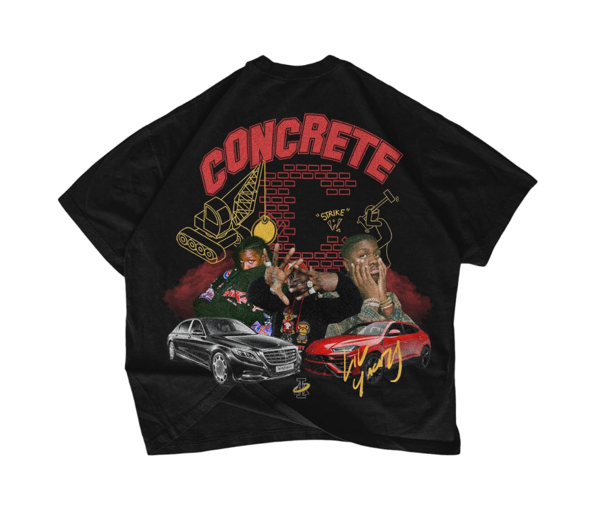 Infinity Glitched Concrete Boy Tee