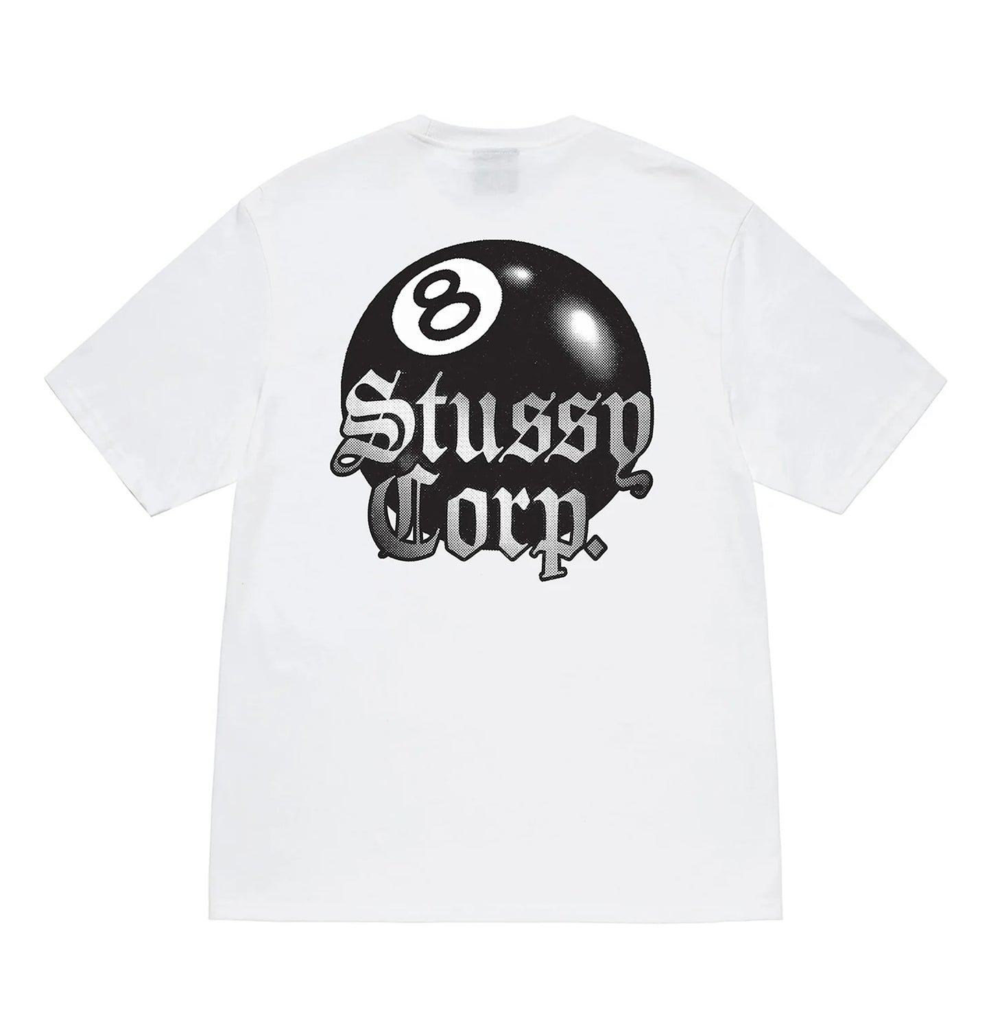 Stussy 8 Ball Corp. Tee “White”