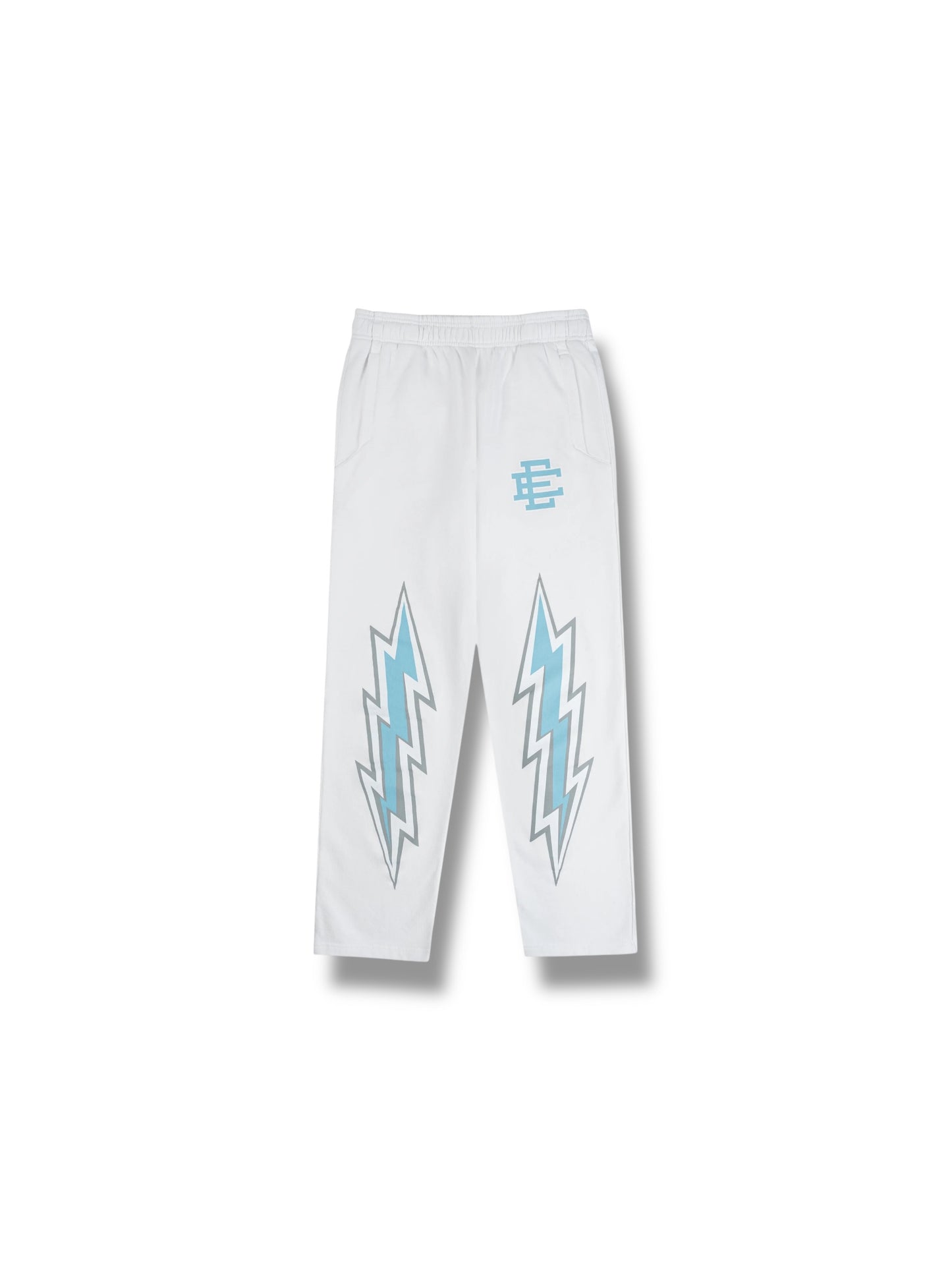 Eric Emanuel Sweatpants Bolt Pattern "White/Aqua"