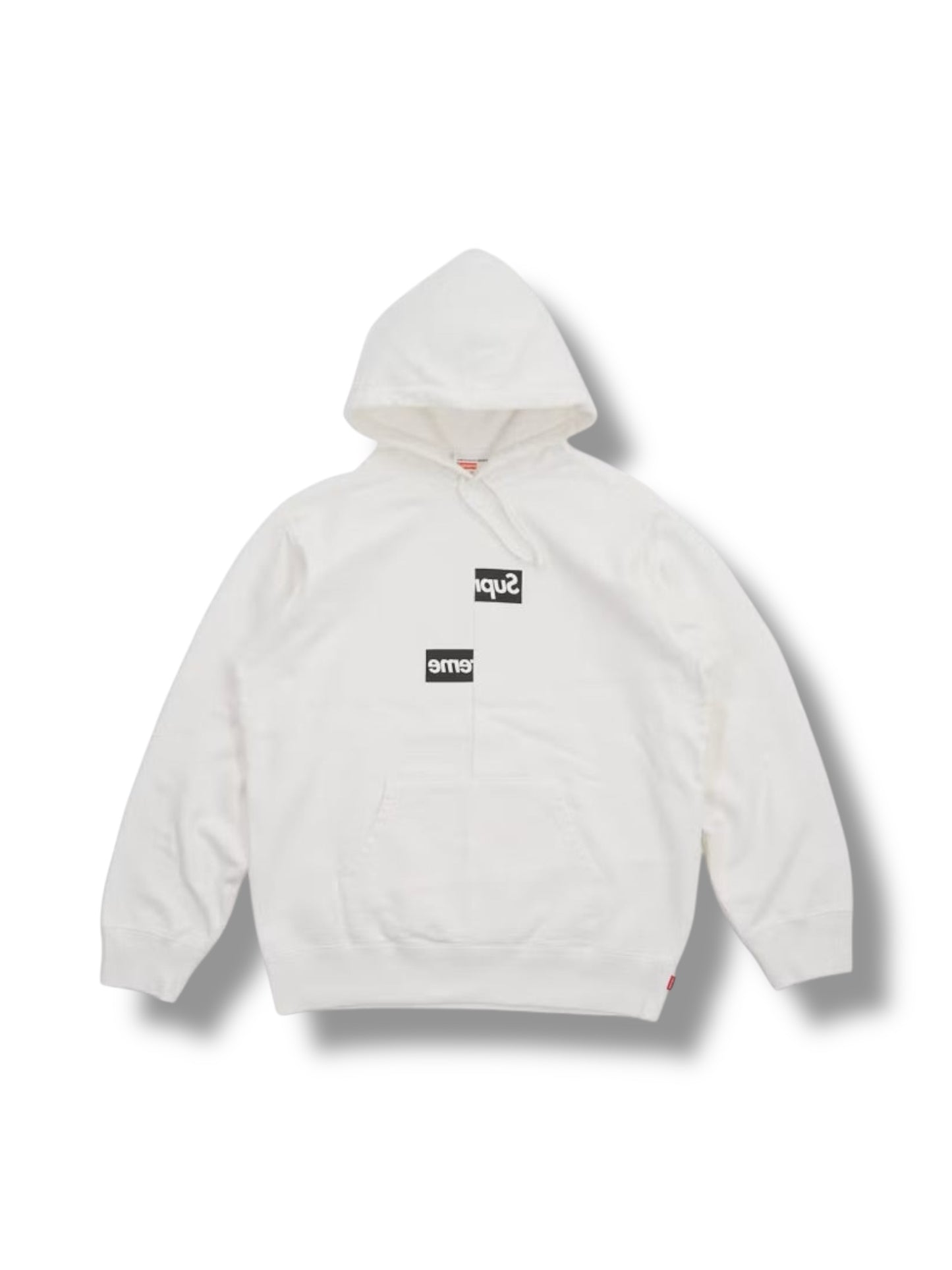 Supreme Comme des Garcons Split Box Logo Hoodie "White" (USED)