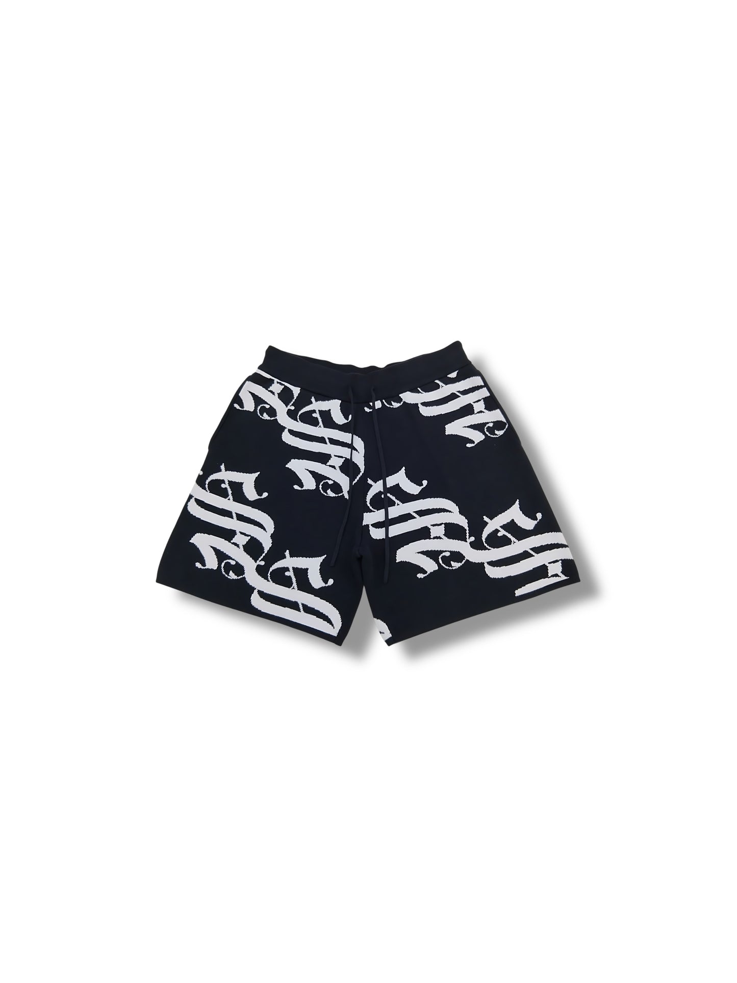 Shadow Stitch Monogram Knit Shorts