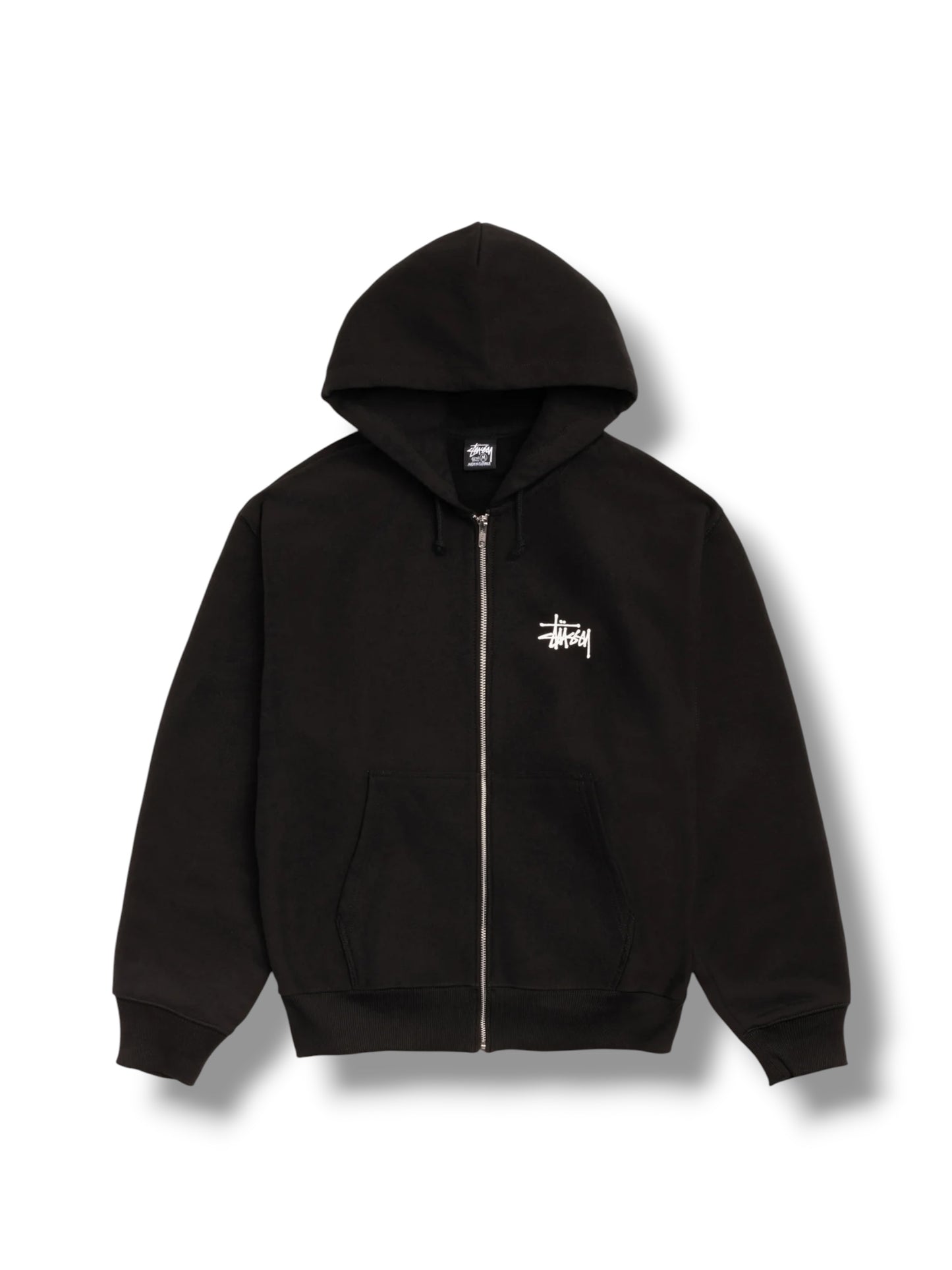 Stussy Basic Zip Up Hoodie "Black"