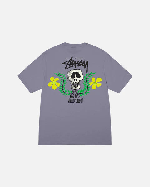 Stussy Skull Crest Tee "Mauve"