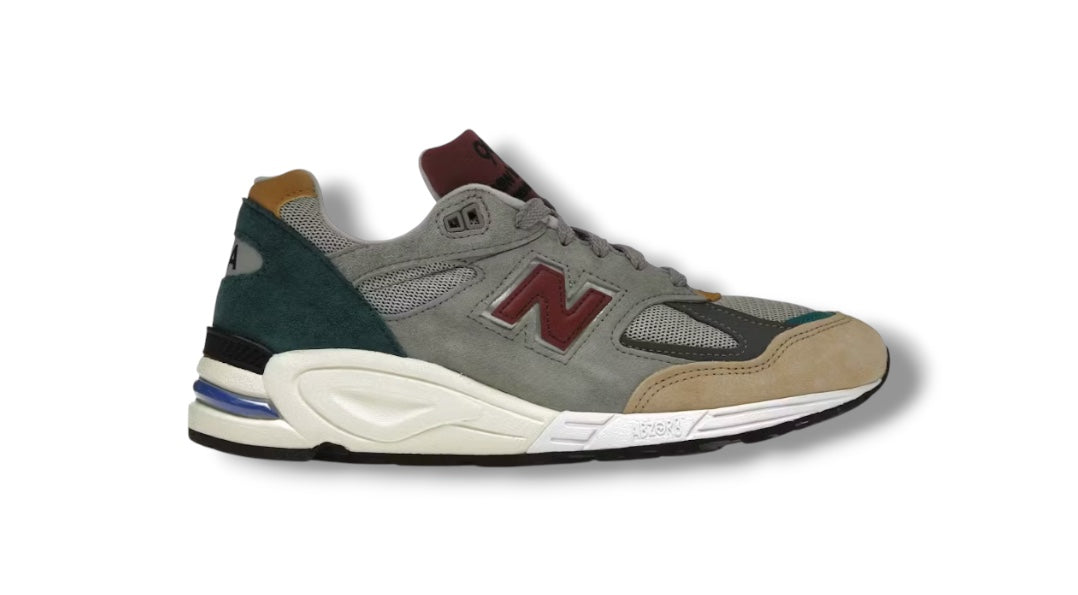 New Balance 990v2 "Grey Green Maroon" USED