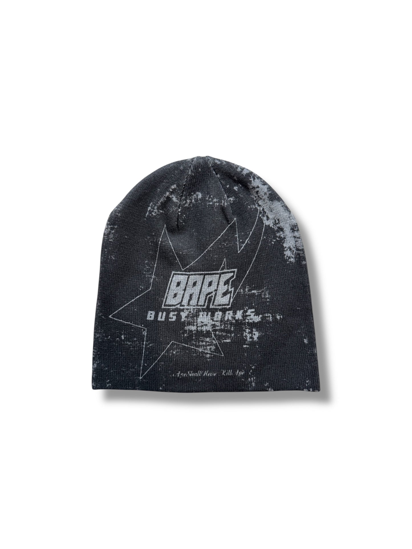 BAPE Gray Ape Head Knit Beanie