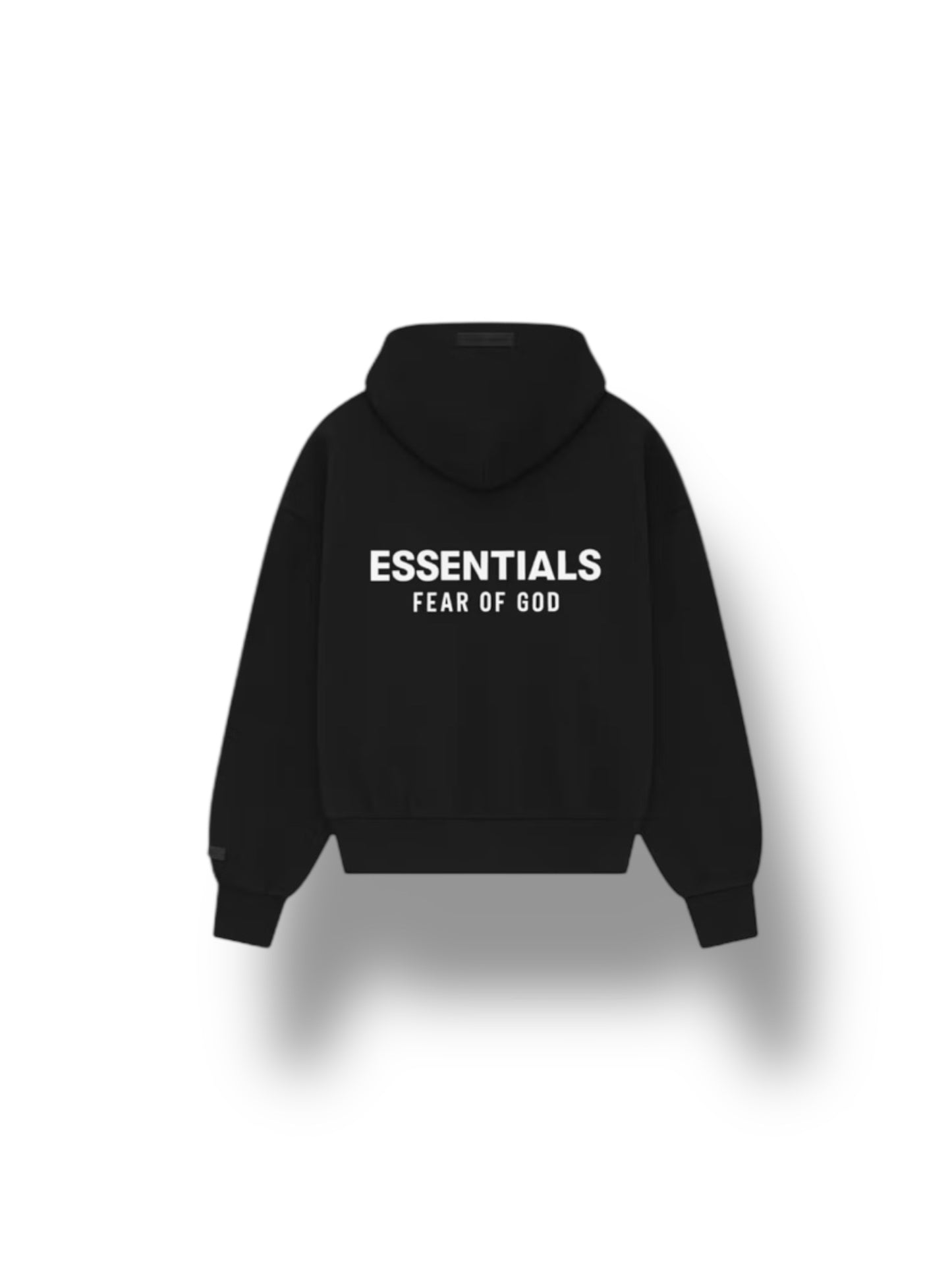 Fear Of God Essentials Zip Up Hoodie FW25 "Jet Black"