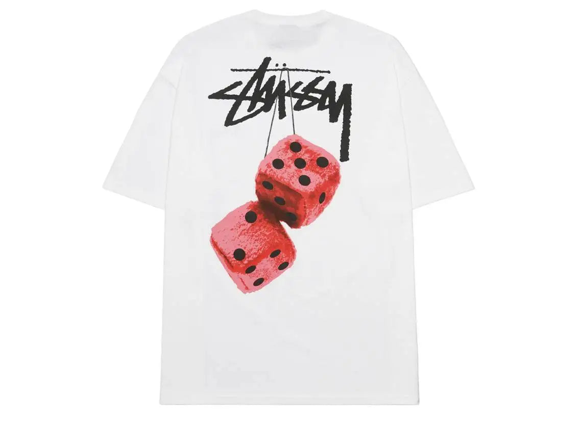 Stussy Fuzzy Dice Tee “White”