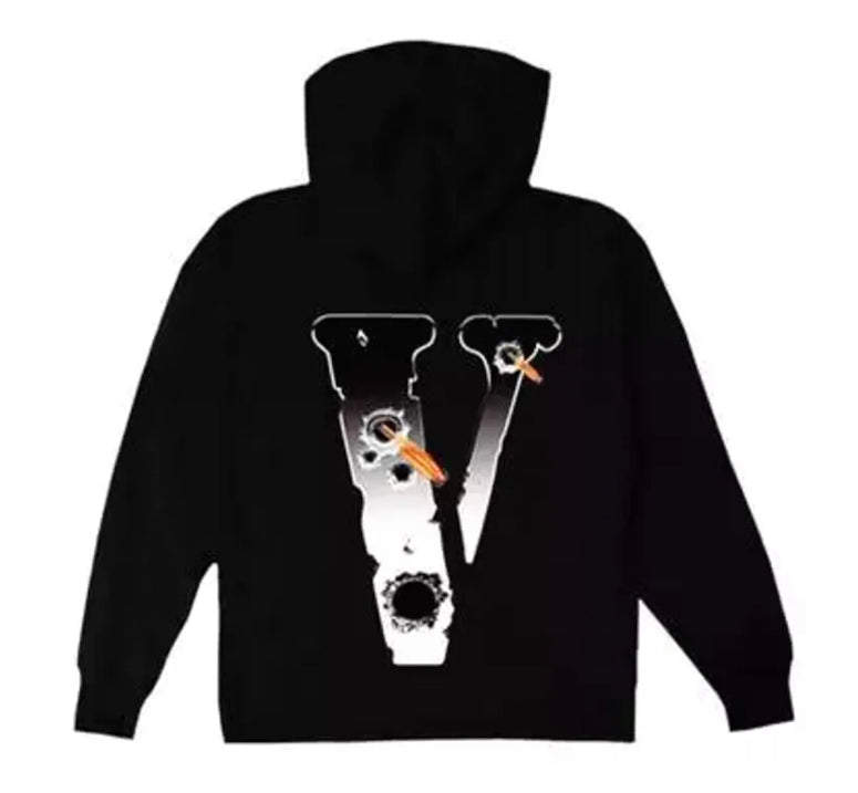 Vlone x Pop Smoke Hawk 'Em Hoodie "Black"