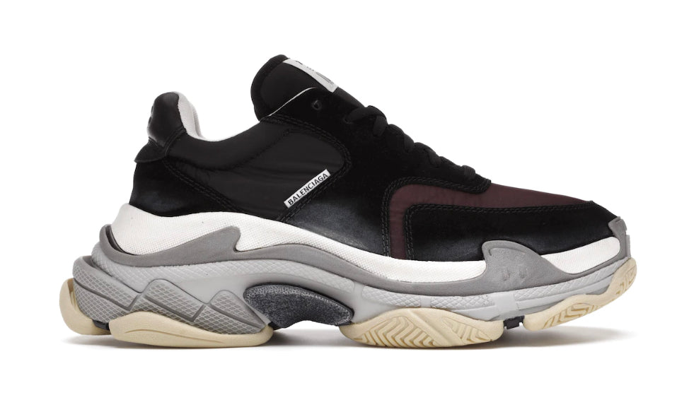 Balenciaga Triple S "Black Burgundy White"