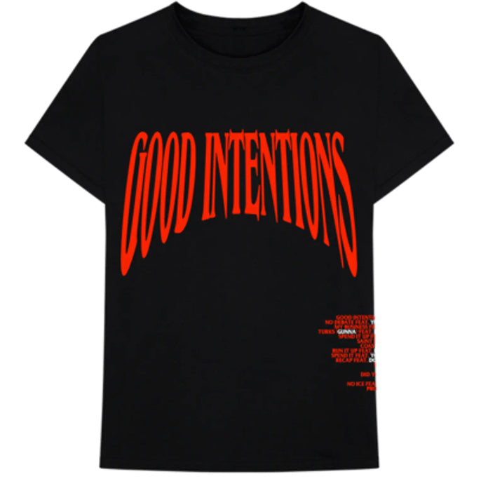 Vlone x Nav Good Intentions Tee "Black"