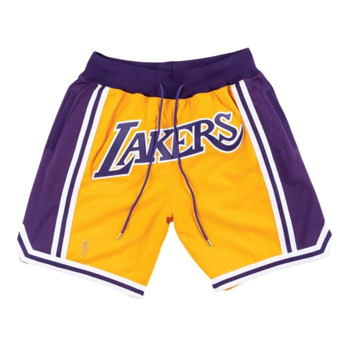 MITCHELL u0026 NESS JUST DON SHORTS LAKERS-