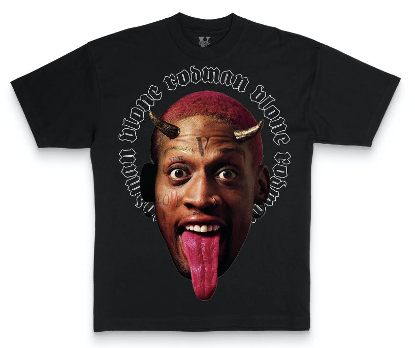 Vlone x Rodman Devil Tee "Black"