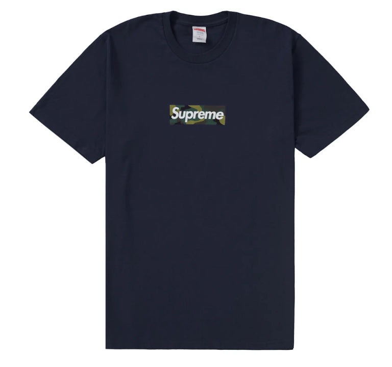 Supreme Camo Box Logo Tee FW23 "Navy"