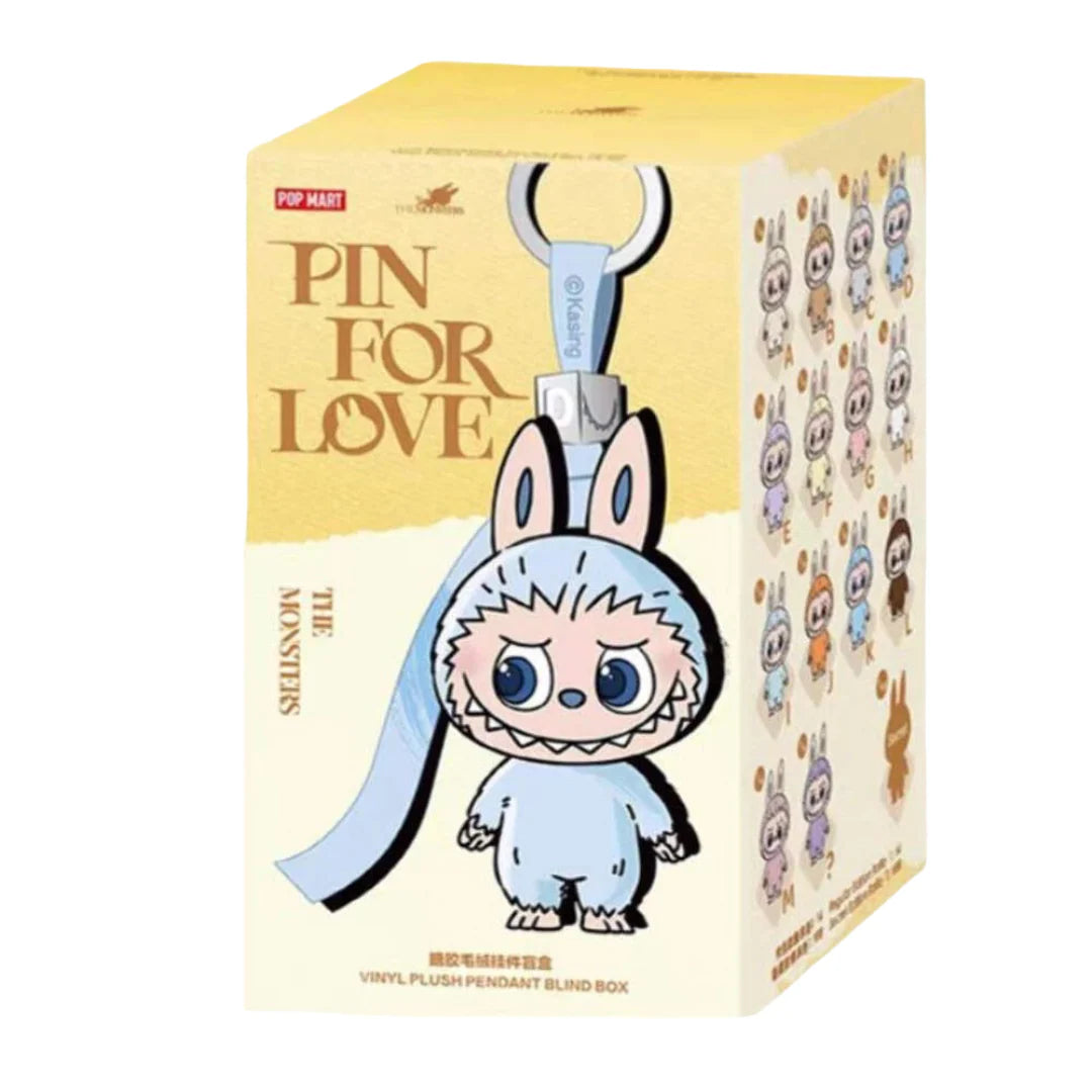 Pop Mart Labubu The Monsters Pin For The Love Series A-M (Single Blind Boxes)