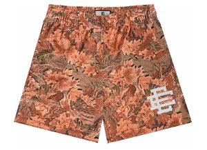 Eric Emanuel Leaf Camo Mesh Shorts "Orange"