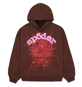 Sp5der Web Hoodie "Brown"