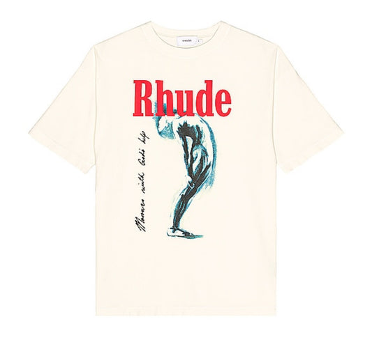 Rhude God Help Me Tee "Cream"