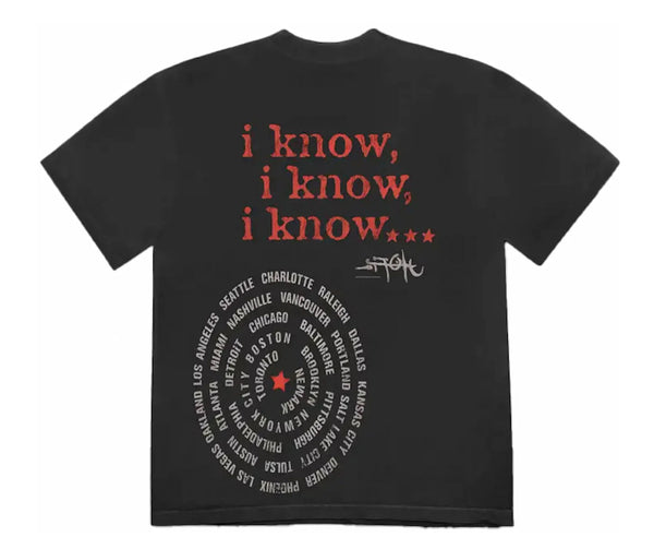 Travis Scott Circus Maximus 2023 I l Know Tee "Black"