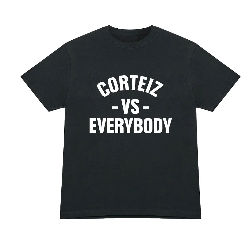 Cortiez Vs Everybody Tee "Black"