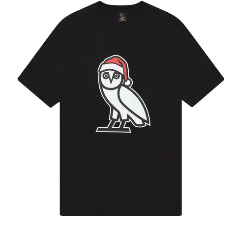 OVO Holiday Owl Tee "Black"