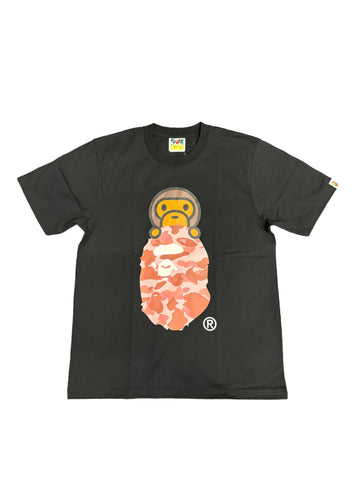 Bape Pink Camo Milo on Ape Tee "Black"