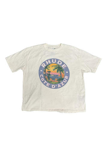 Rhude Logo Tee "Cream"