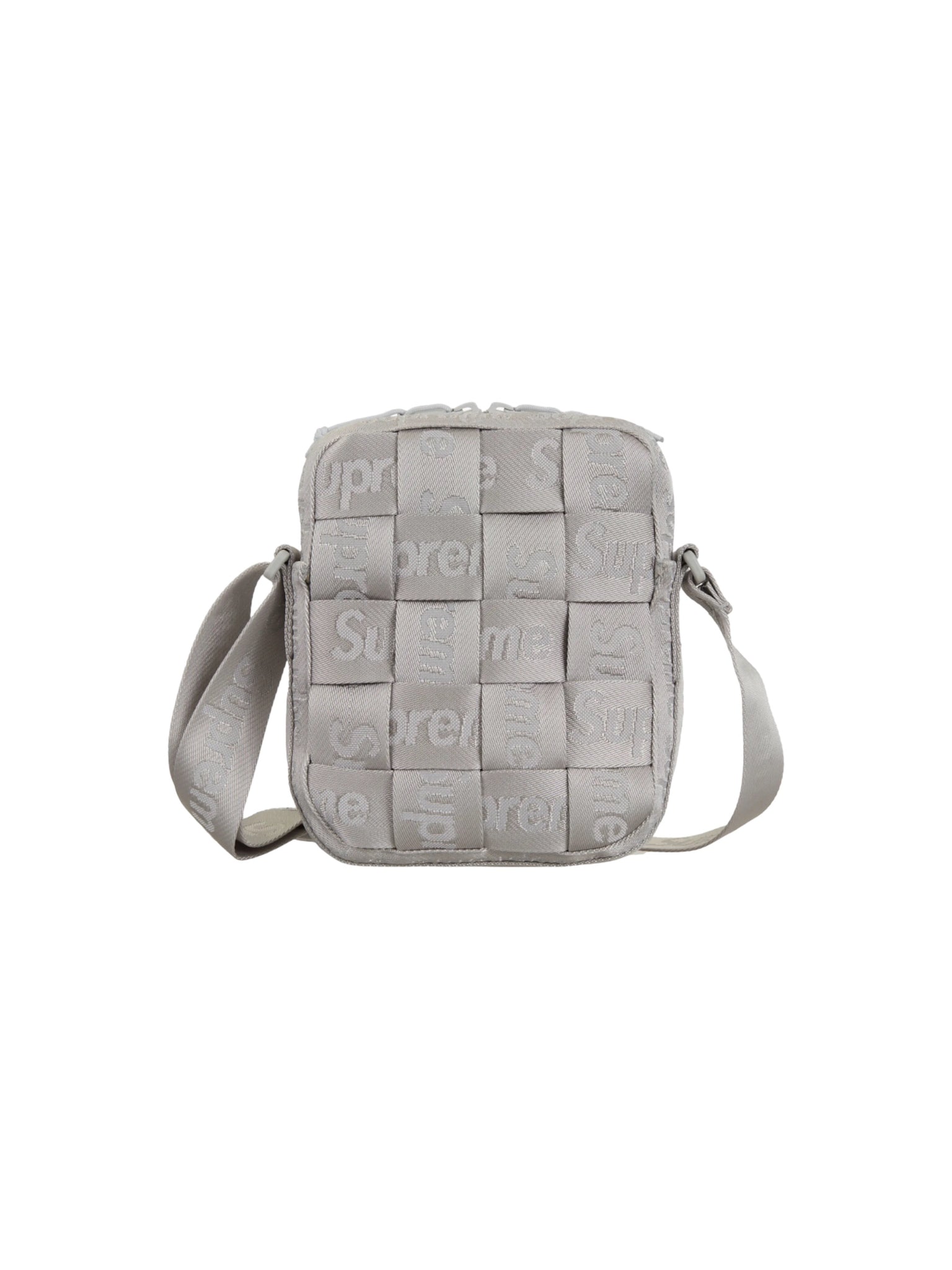 Supreme Woven Shoulder Bag "Grey"