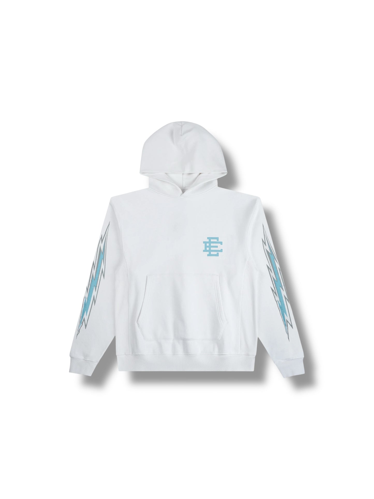 Eric Emanuel Hoodie Bolt Pattern "White/Aqua"