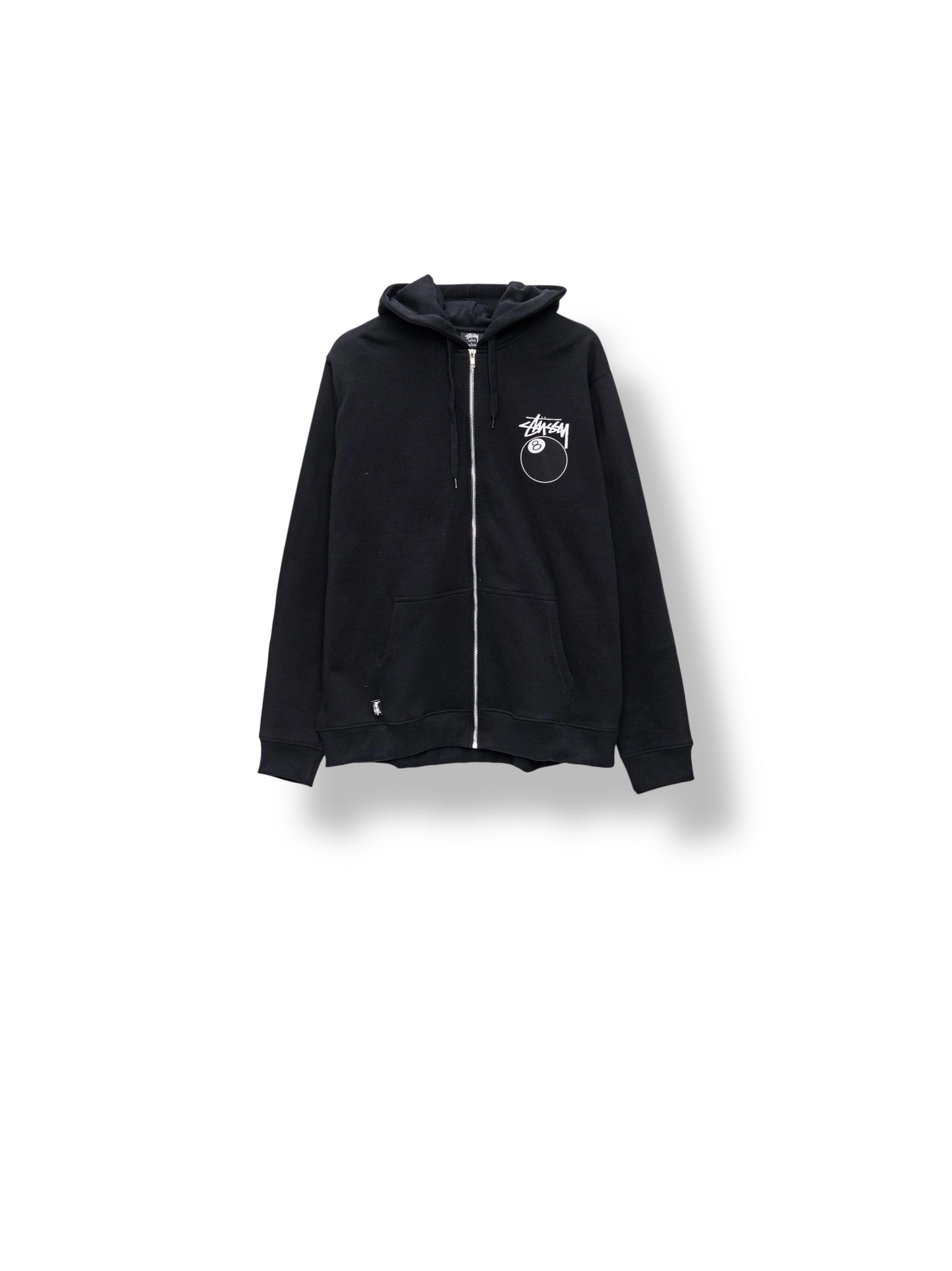 Stussy 8 Ball Zip Up Hoodie "Black"