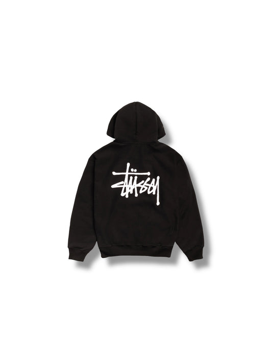 Stussy Basic Hoodie Pigment Dye "Black"