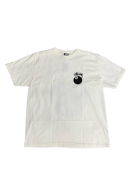 Stussy 8 Ball Pigment Dyed Tee "White"