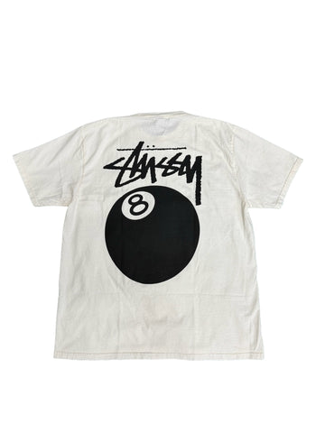 Stussy 8 Ball Pigment Dyed Tee "White"