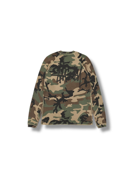 Stussy Basic Thermal "Woodland Camo"