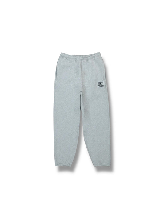 Stussy x Nike Fleece Sweatpants "Grey Heather" (FW25)