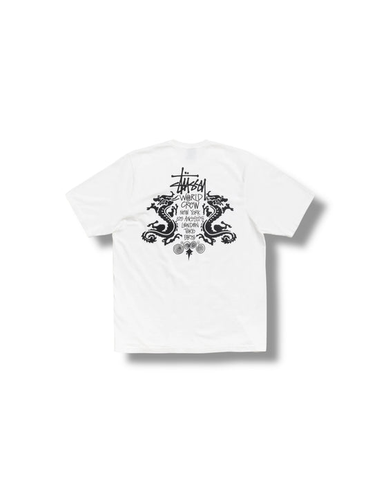 Stussy Double Dragon T-Shirt "White"