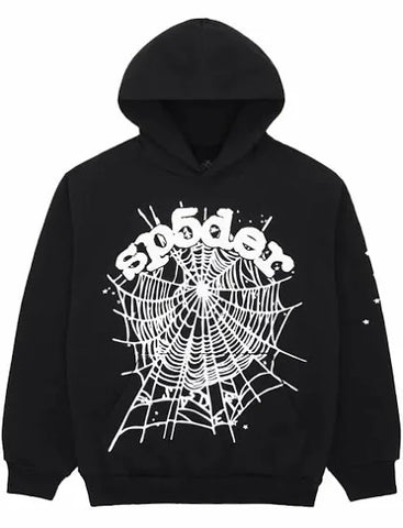 Sp5der OG Web Hoodie "Black"