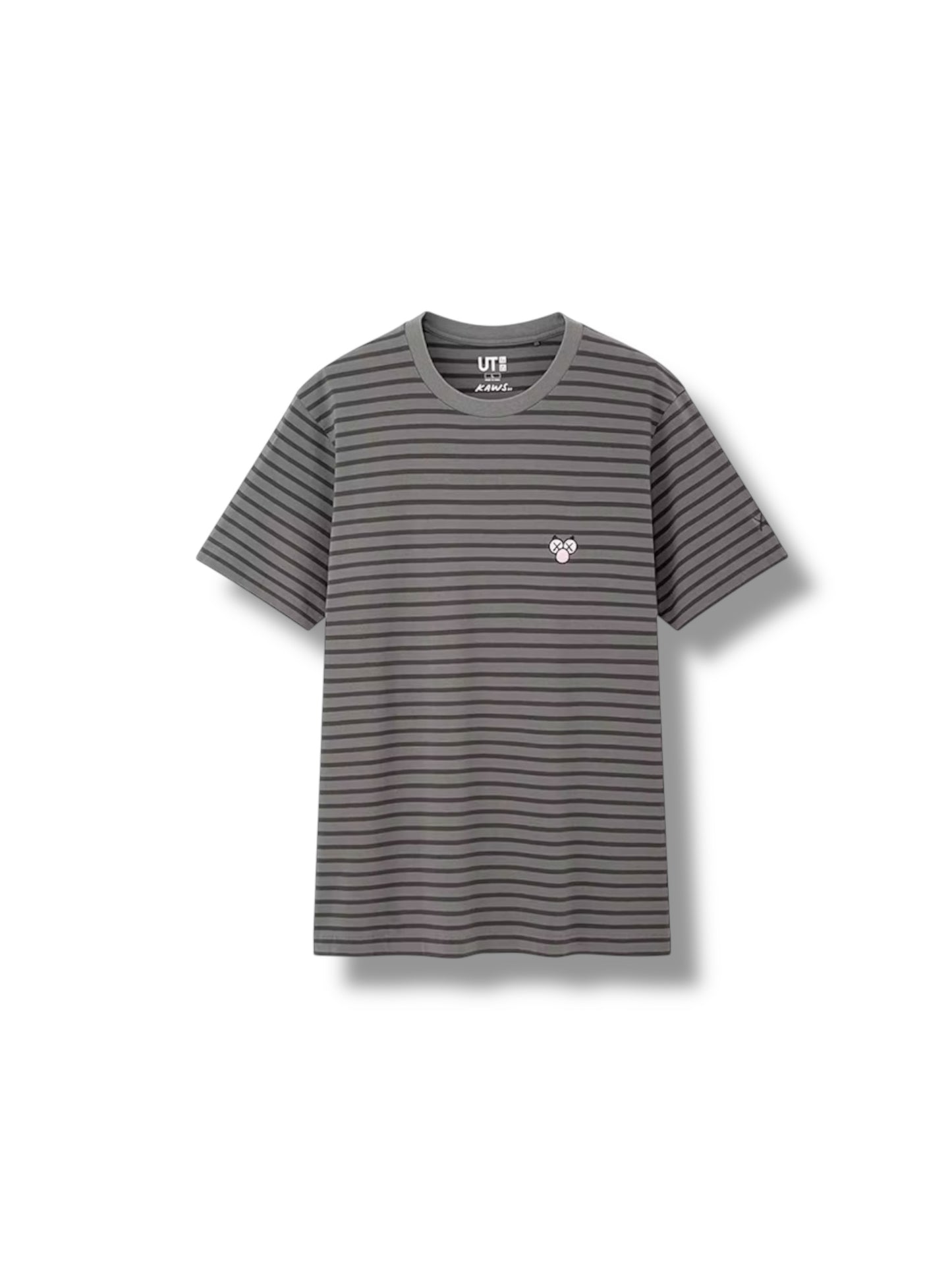 Uniqlo x Kaws BFF Striped Tee "Dark Grey"