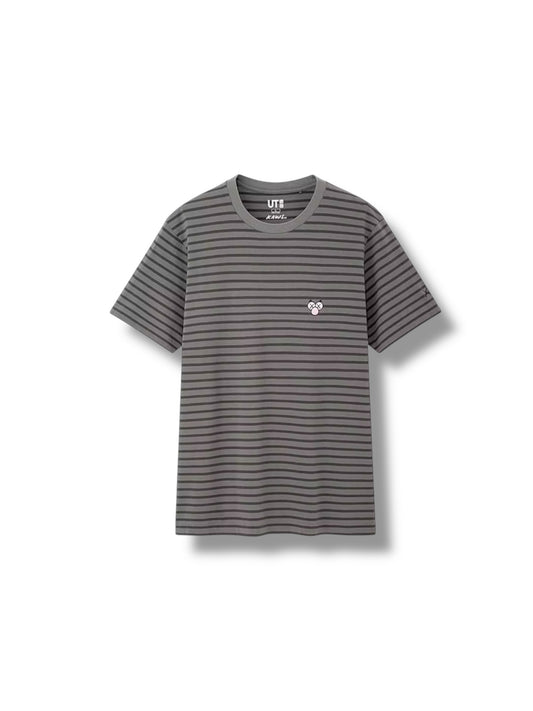 Uniqlo x Kaws BFF Striped Tee "Dark Grey"