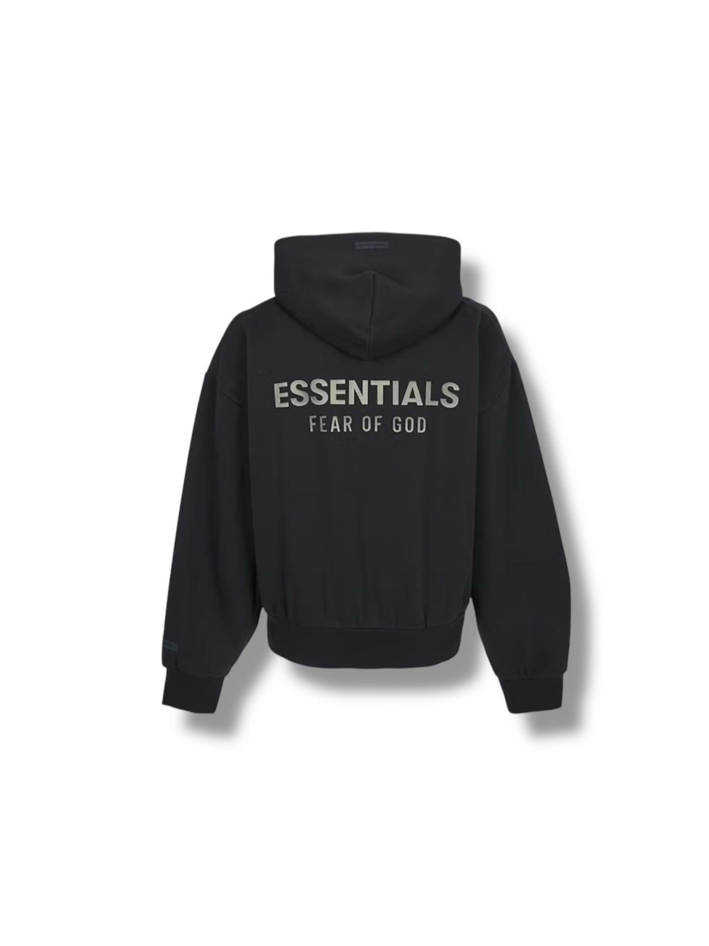 Fear Of God Essentials Zip Up Hoodie FW25 "Jet Black"