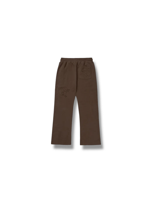 HTG Script Sweatpants "Brown"