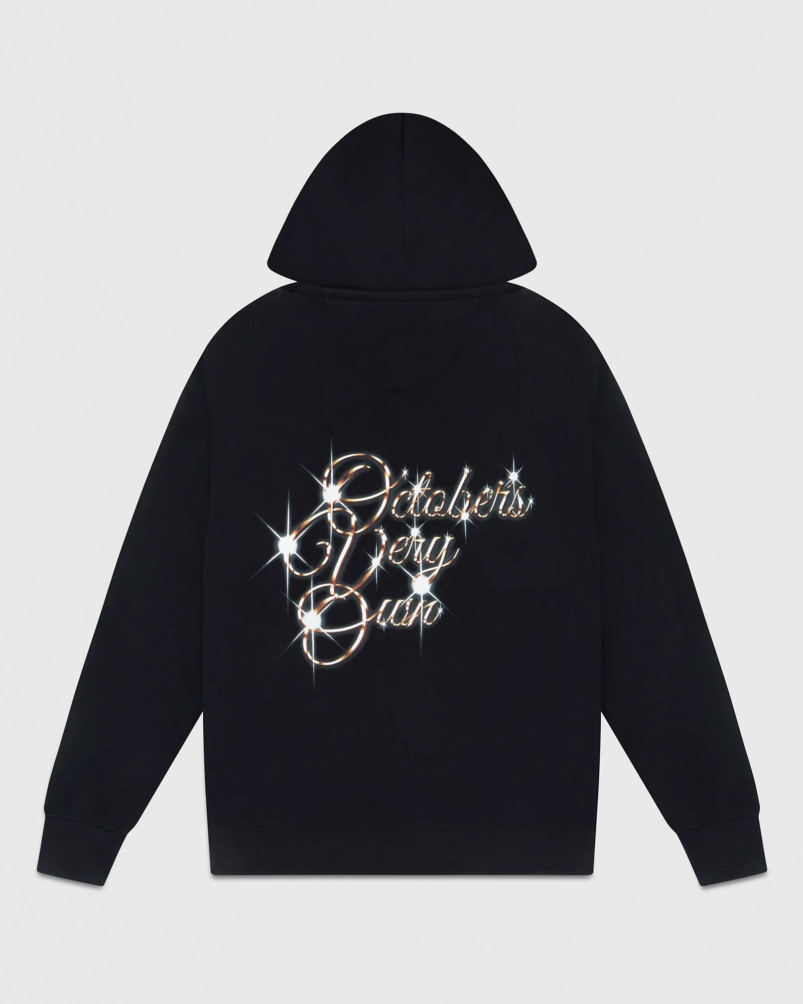 Black rhinestone hoodie clearance
