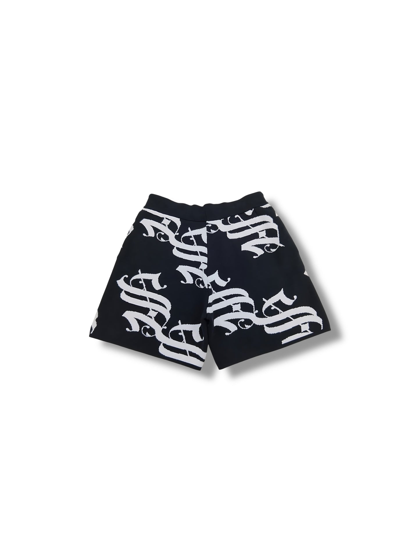 Shadow Stitch Monogram Knit Shorts
