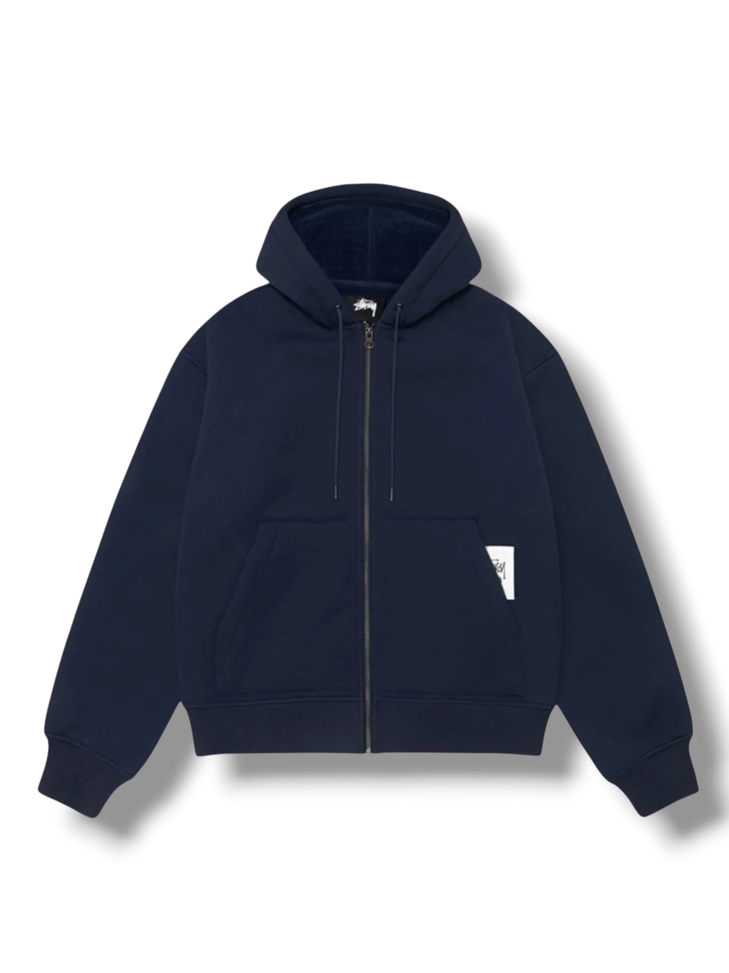 Stussy Bonded Sherpa Hoodie "Navy"