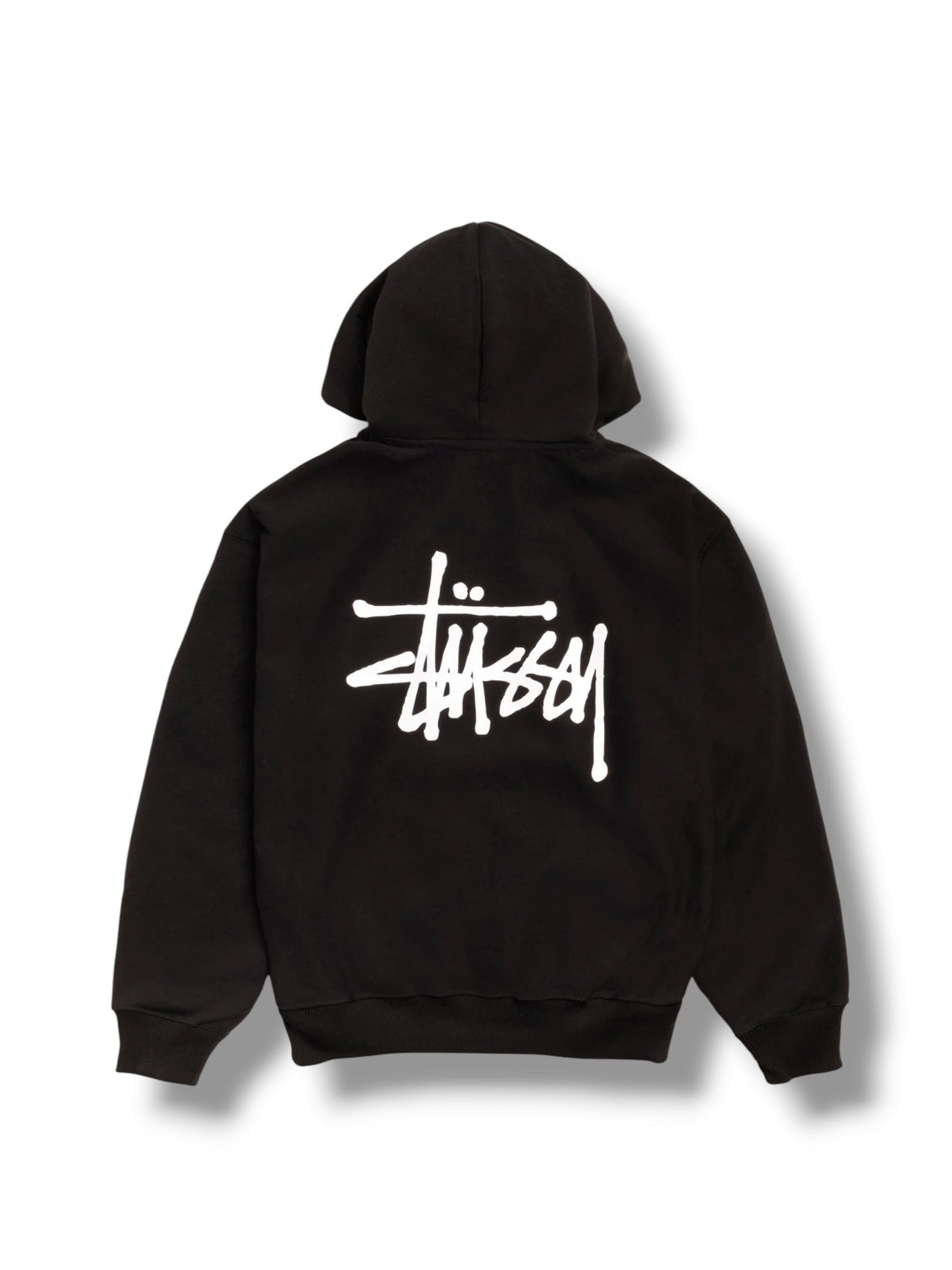 Stussy Basic Zip Up Hoodie "Black"